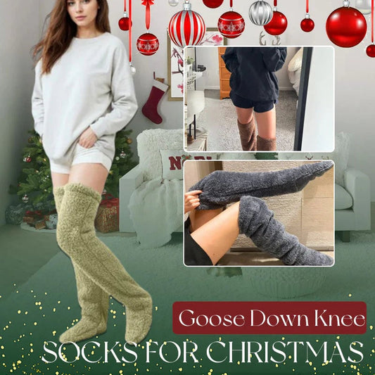 ⏰Christmas Sale 50% OFF!!💥goose down knee socks!🎄