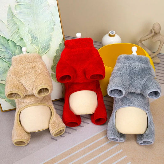 Winter Dogs Jumpsuit Coat with Back Zipper