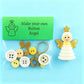 DIY Button Ornaments Animals & Christmas Themes Easy to Stack Durable Ideal Christmas Gift