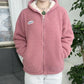 ❄🔥Women's Cozy Oversized Fuzzy Jacket with Zipper & Stand Collar