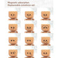 Charming Little Wooden Figure That Sways with 12PCS Expressions